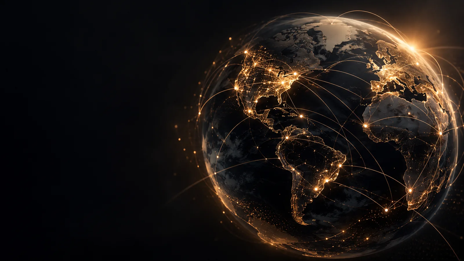 Global commerce network visualization