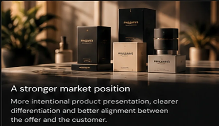 Premium Amazon product positioning visual